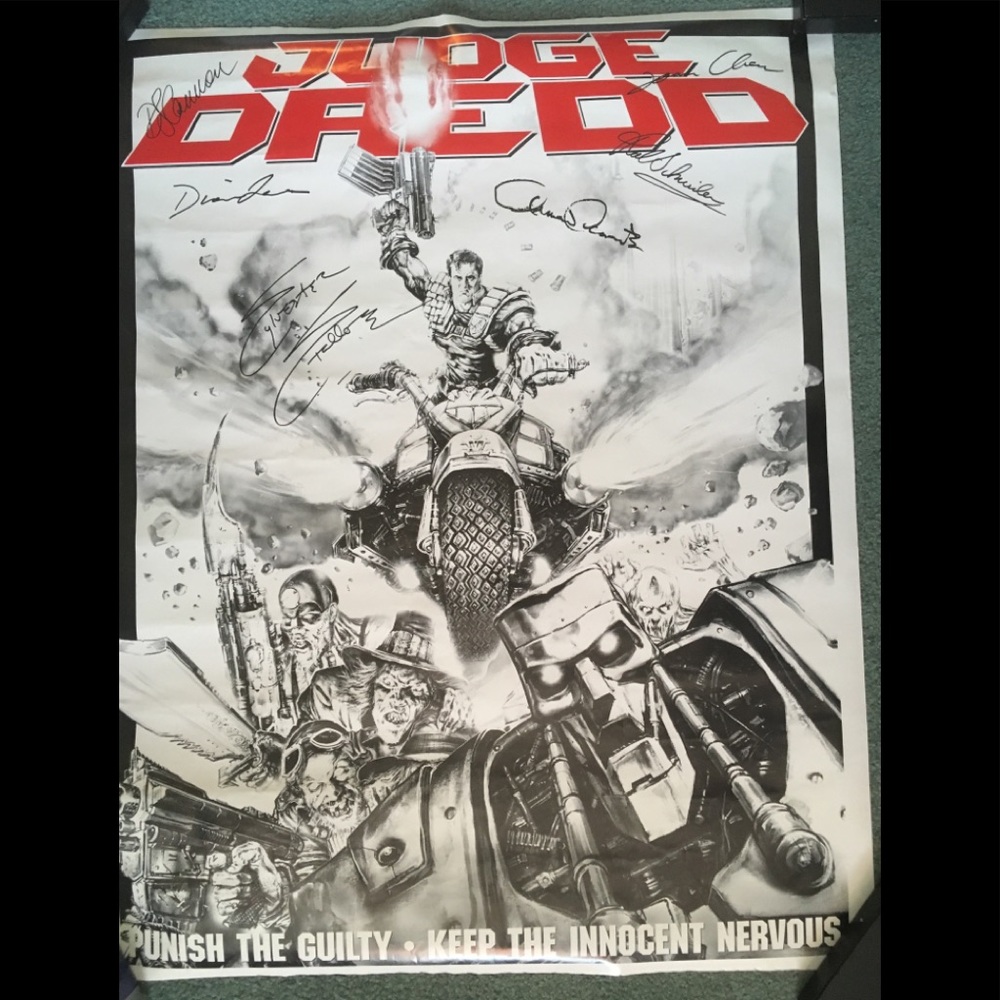 Judge Dredd movie video poster Sylvester Stallone